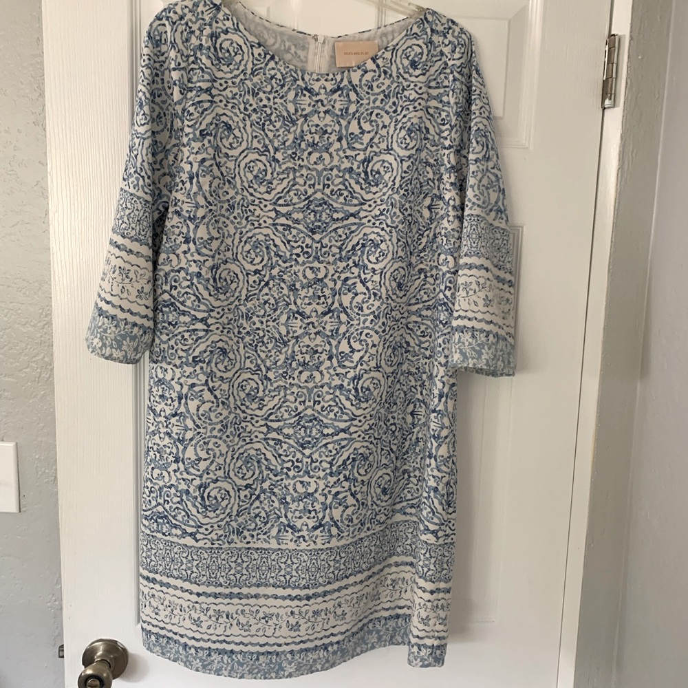 3/4” Sleeved Sheeth Dress